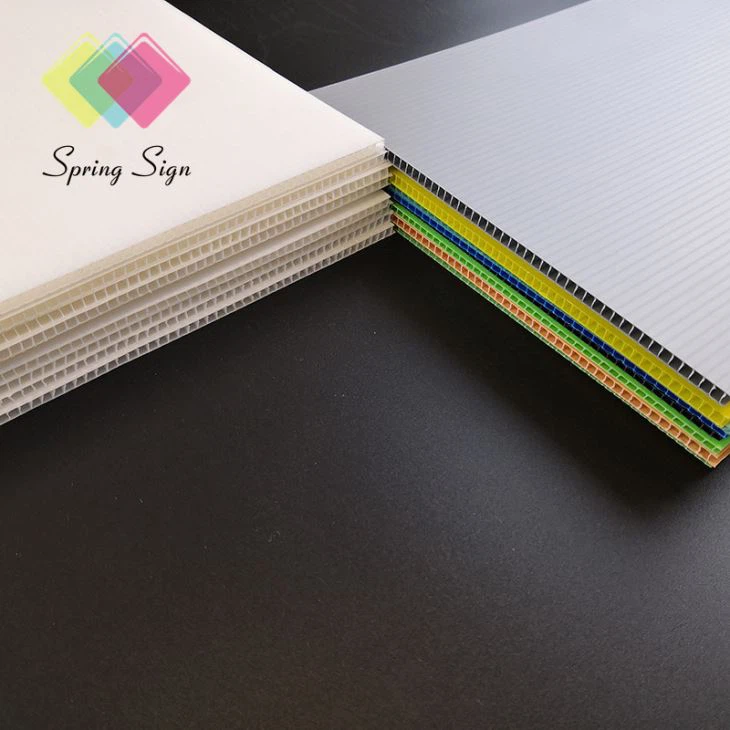 3mm Thick Corrugated Cardboard Advertising Sheet PP Sheet China