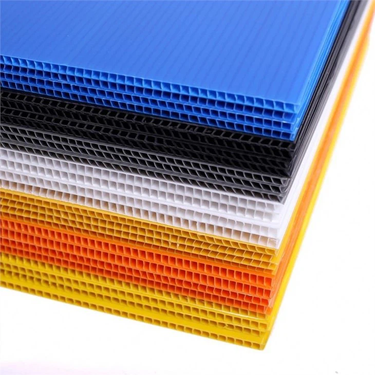 Corona Treatment Corex Corrugated PP Plastic Sheet For Printing