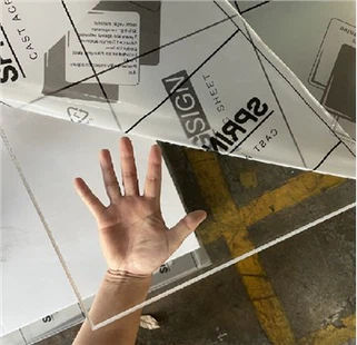 Läpinäkyvä kirkas pleksilasiakryylilevy