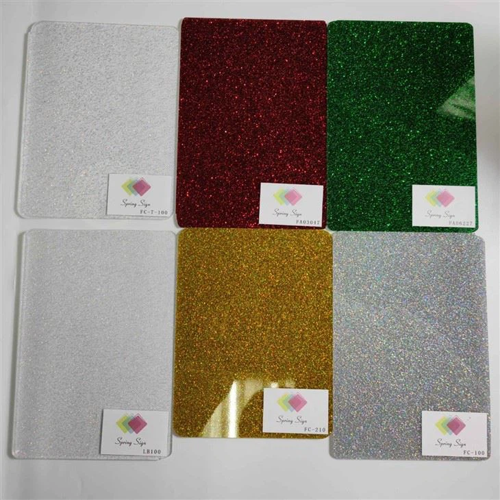 Laser Engraving And Cutting Glitter Plexiglass Acrylic Sheet